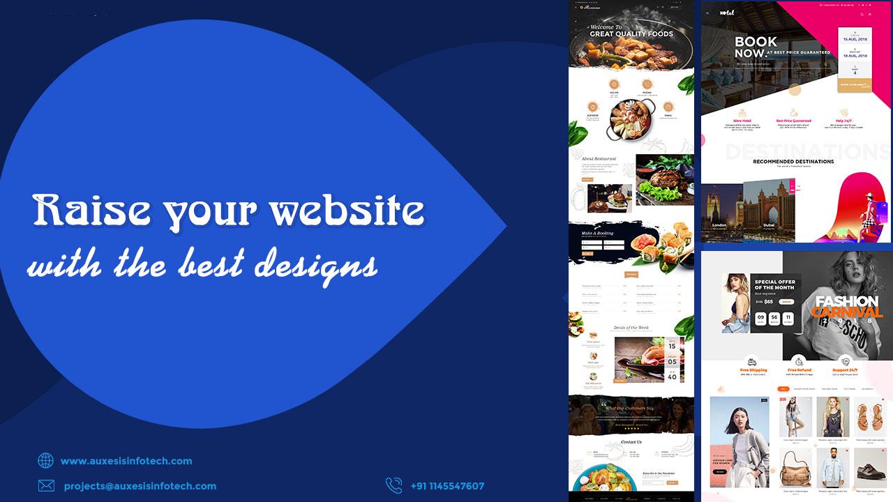 Raise your website with the best designs