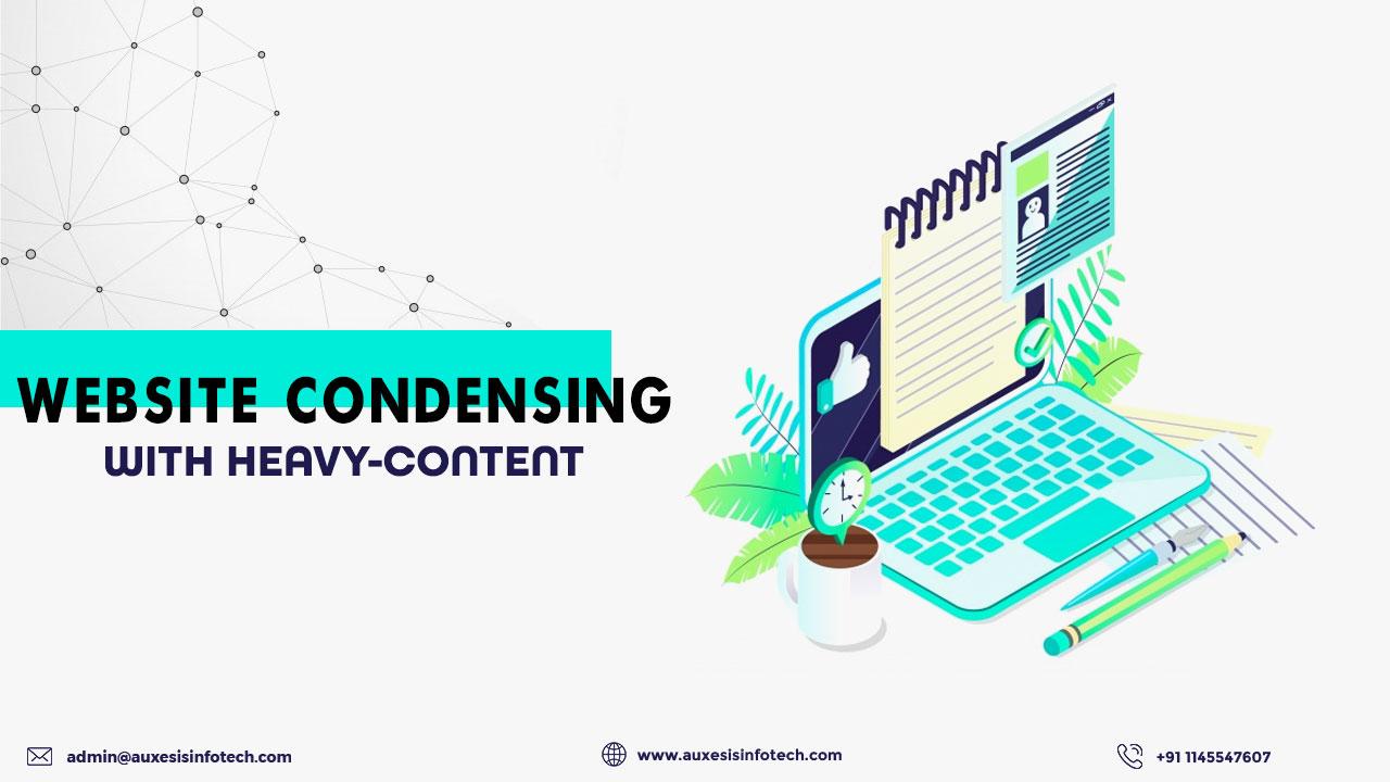 Website condensing with Heavy-Content