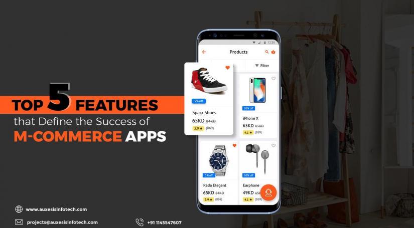 Top 5 Features that Define the Success of M-Commerce Apps