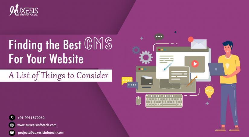 Finding the Best CMS For Your Website: A List of Things to Consider